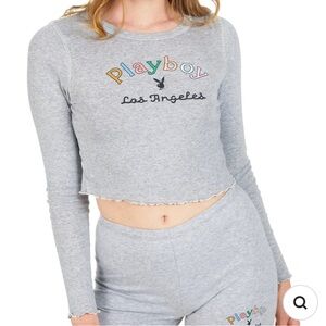 Playboy x Pacsun Gray Long Sleeve Top